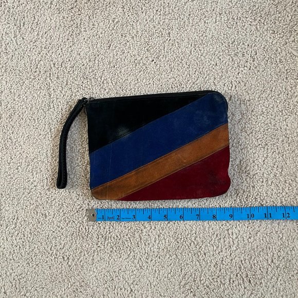 Patricia Nash *Cassini* Wristlet, Colorblock Suede, Gently Used - Picture 5 of 11